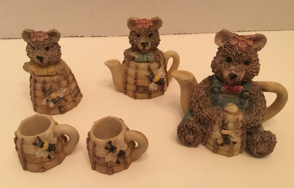 Mini Tea Set with Bears- Adorable
