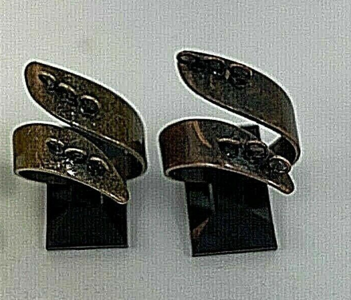 24 pcs Antique Copper Adjustable Ring Blanks 6 Loops