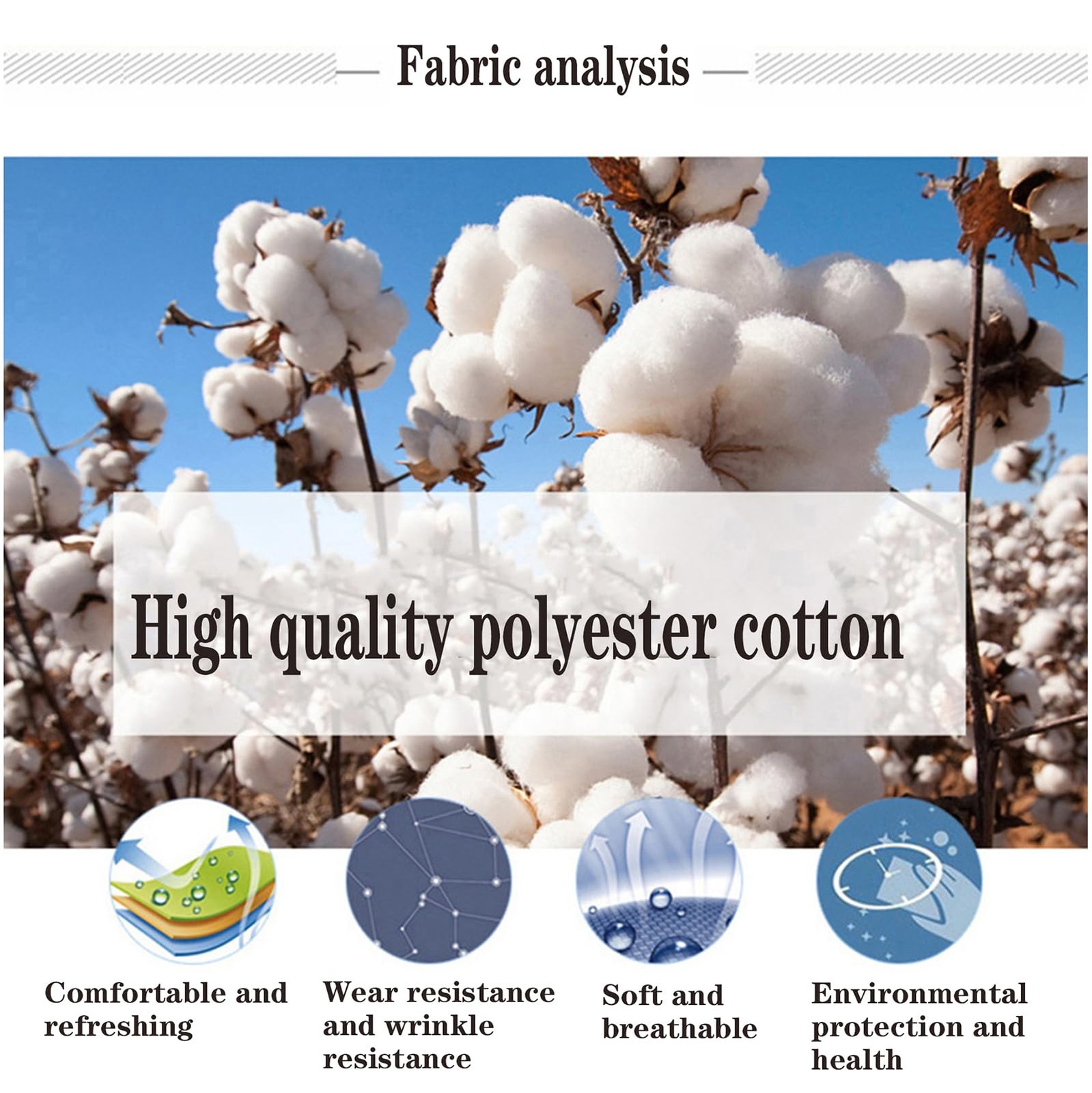 White Chef Hat Adjustable Cotton Chef Cap with Elastic Band