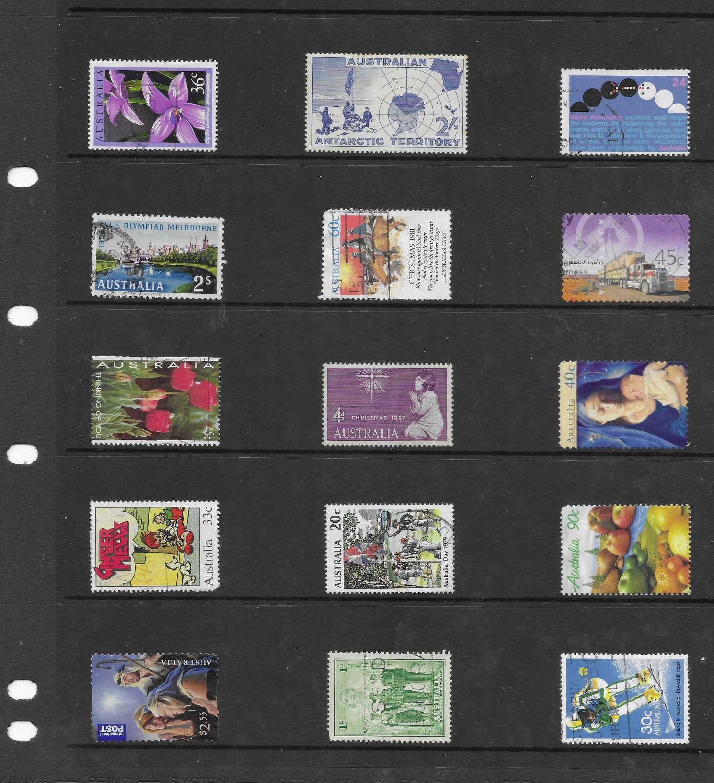 Australia 15 sheets used stamps (sheets not included)