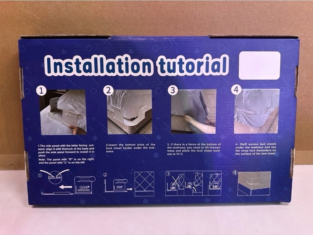 Lock Sheet Holders Keep Sheets Tight Heavy Duty Bed Sheet Holder Corner - Gray