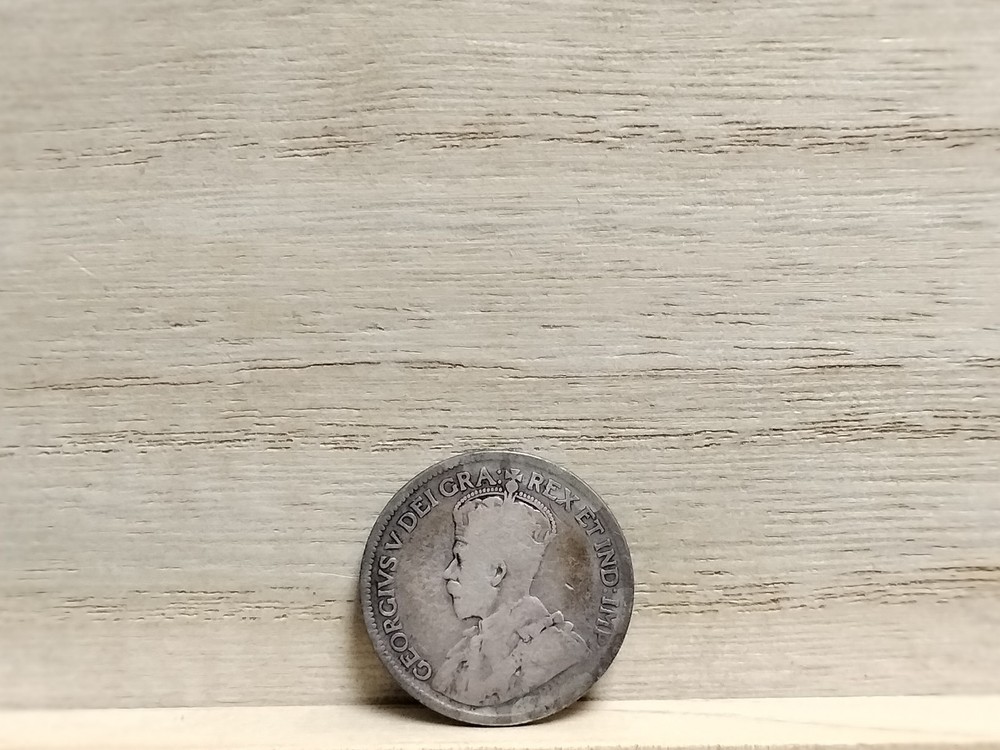 1917 25 Cents Canada .925 Silver Coin
