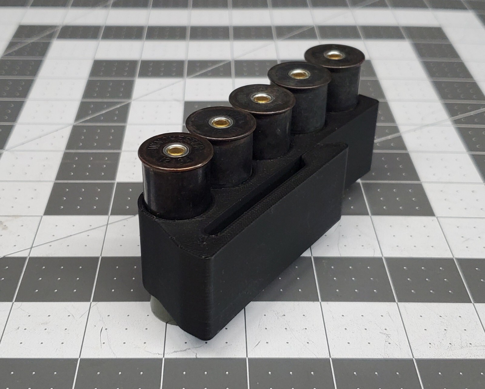 5 Shell Tactical Shotgun 12 Gauge Shell Ammo Holder with Vest / Belt Clip 12 Ga.