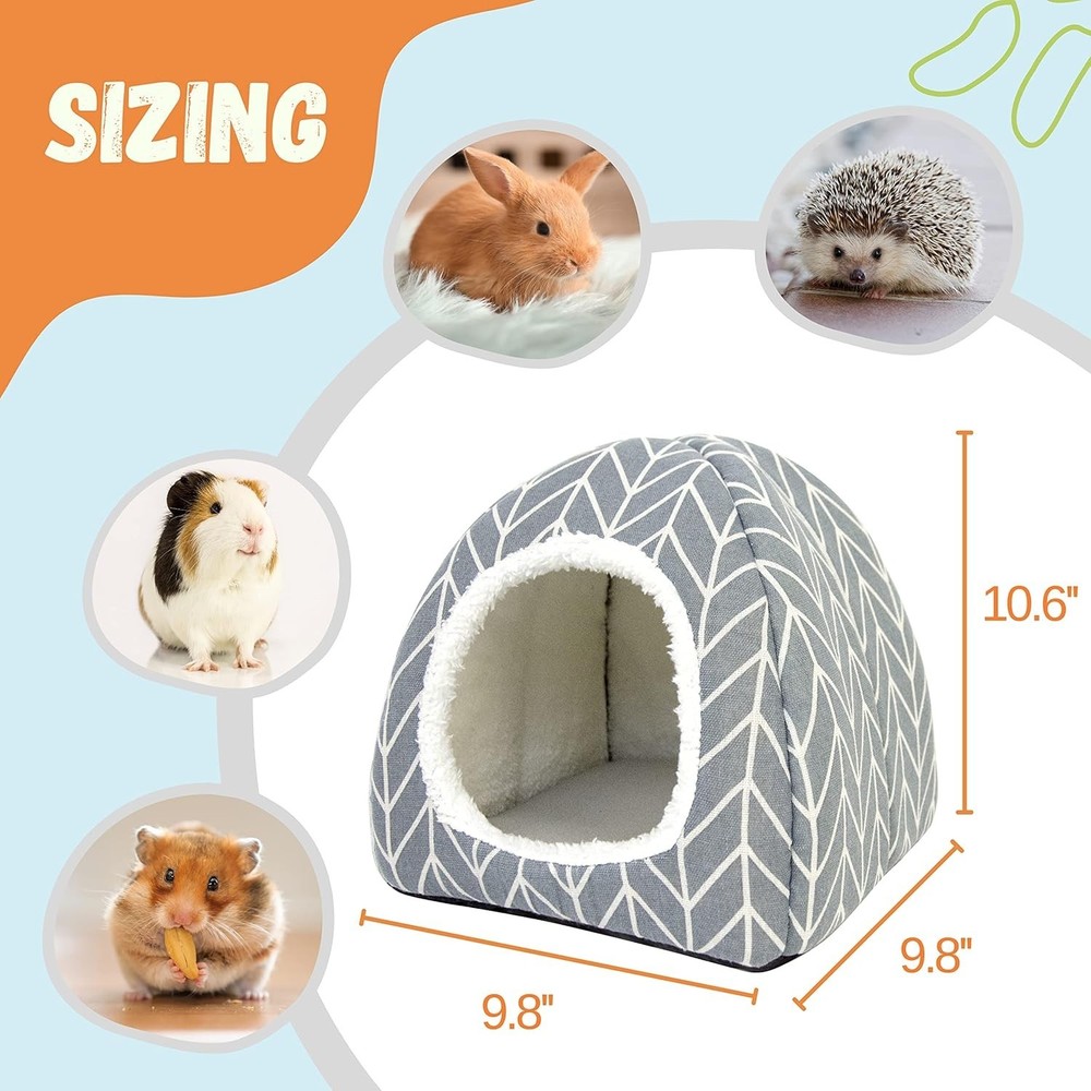 Cozy Guinea Pig Hideout Bed - 2 Pack