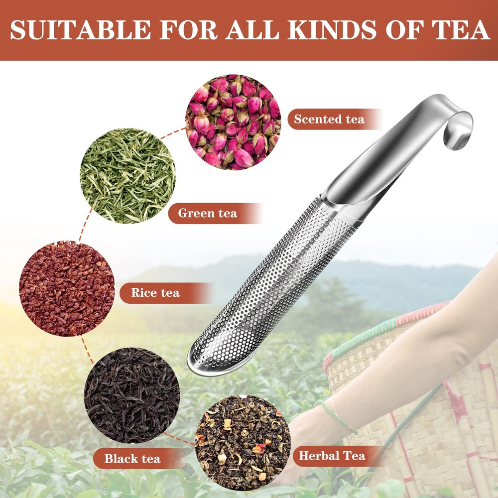 Tea Infuser for Loose Leaf Tea, 304 Stainless Steel Tea Diffusers with Tea Cl...