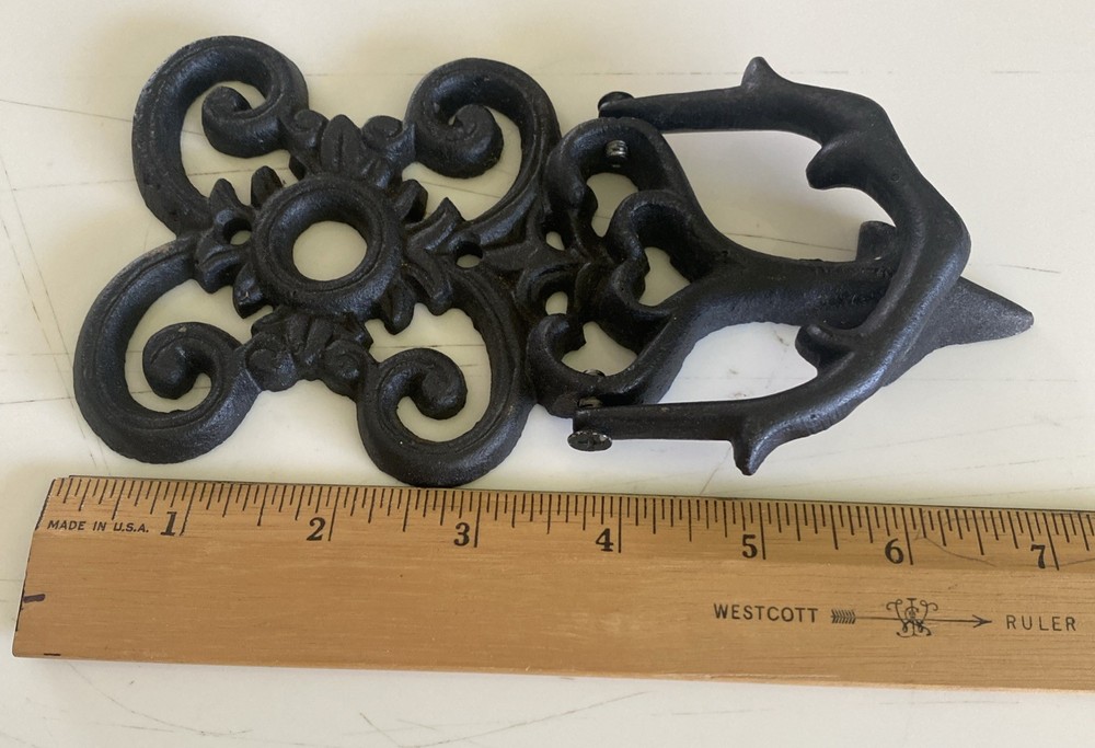 Cast Iron Antique Style Black Heavy Solid Door Knocker