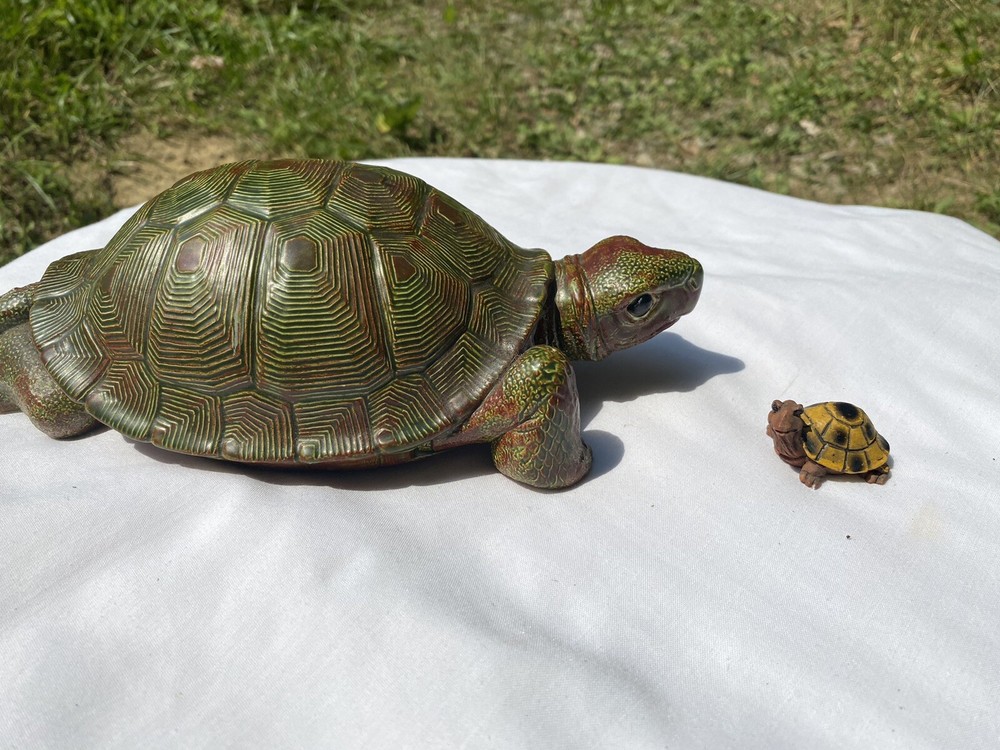 Turtle Lovers Realistic Ceramic Turtle 10.5” H52”
