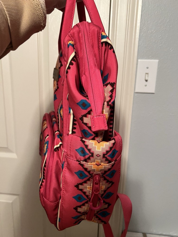Wrangler Diaper Bag Backpack Aztec Travel Backpack Purses Western EUC