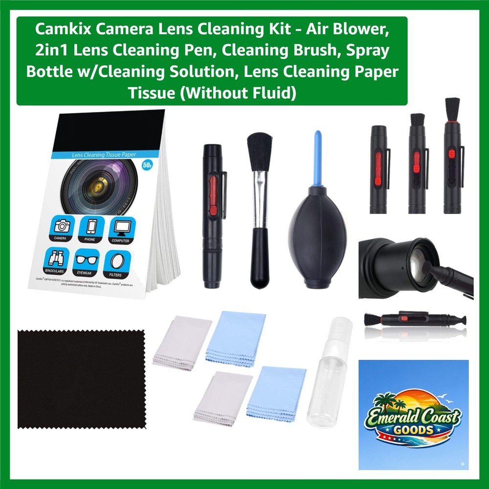 Professional Camera Cleaning Bundle: 50 Paper Tissues & 5 Microfiber Cloths