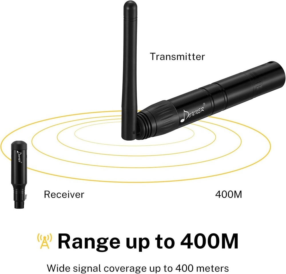 Donner Rechargeable DMX Wireless Controller: 1 Transmitter & 3 Receivers Bundle