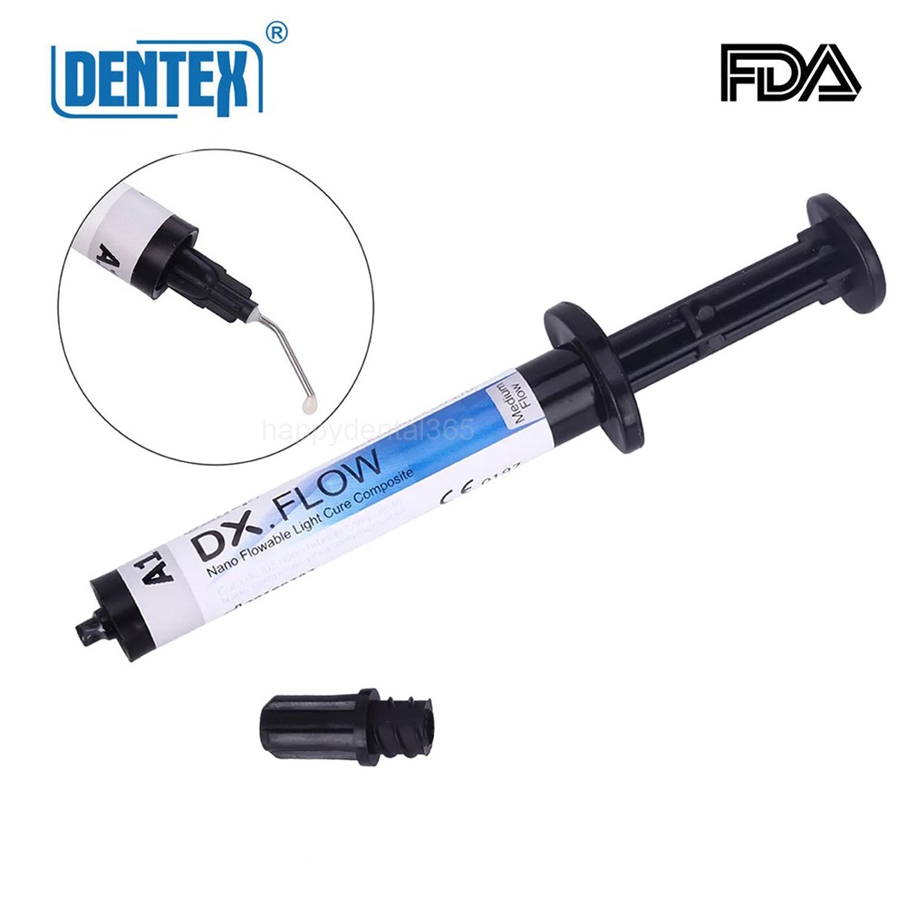 DX.FLOW Dental Flowable Light Cure Composite Resin Medium Flow DENTEX