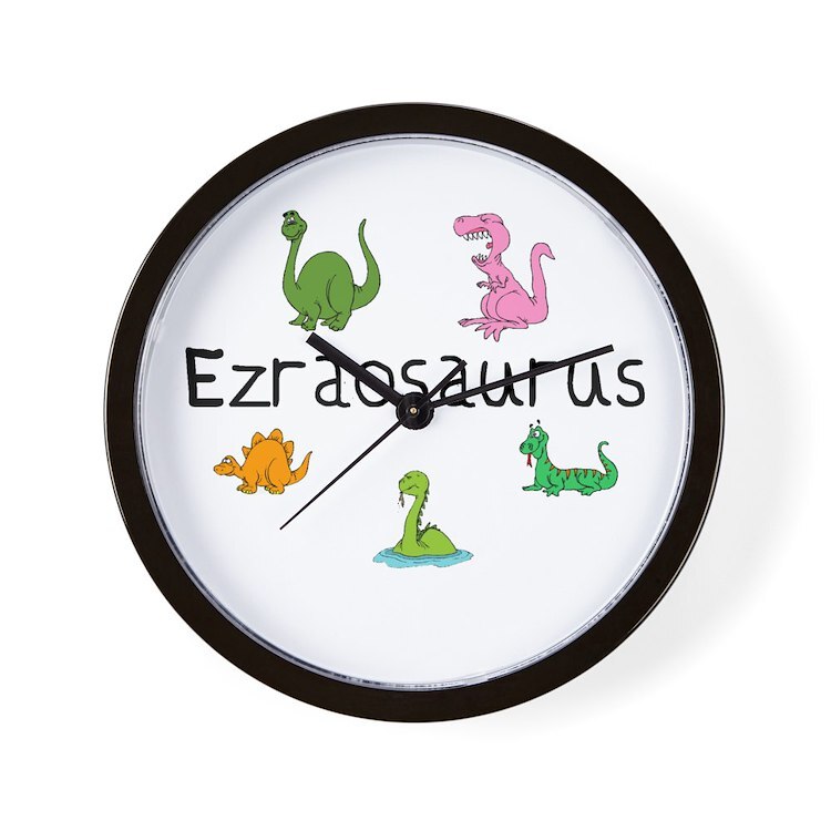 CafePress Ezraosaurus 10" Wall Clock (124002425)