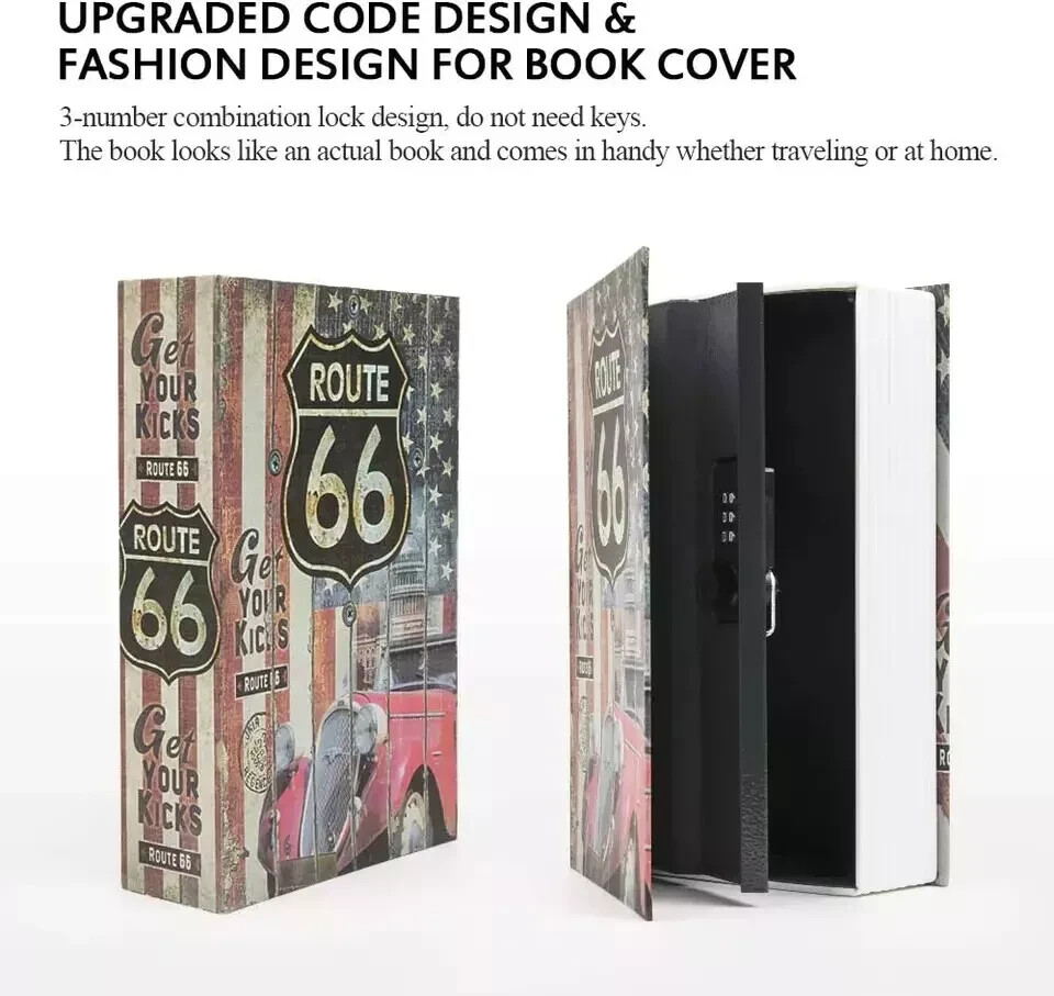 itek RT 66 Secret Storage Book Tin Security Combination Lock Diversion Safe Box