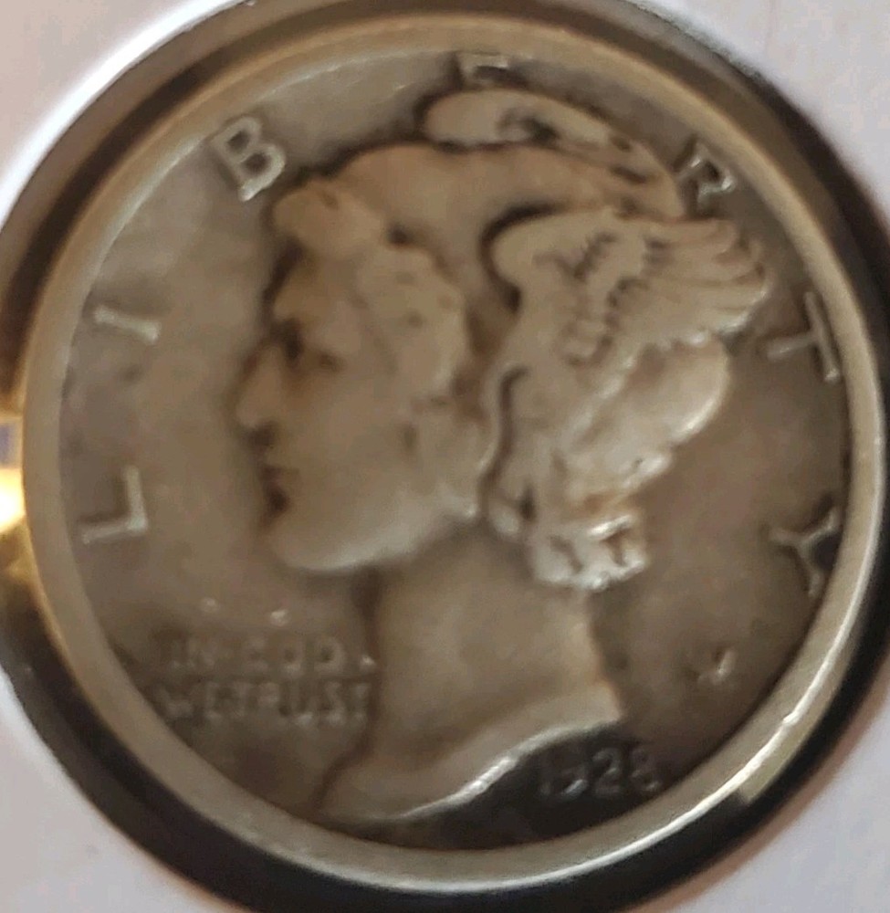 1928 S Silver Mercury Dime Circulated