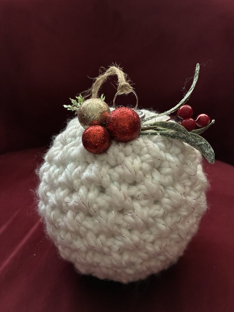 Handmade Christmas Ball 16” Perimeter