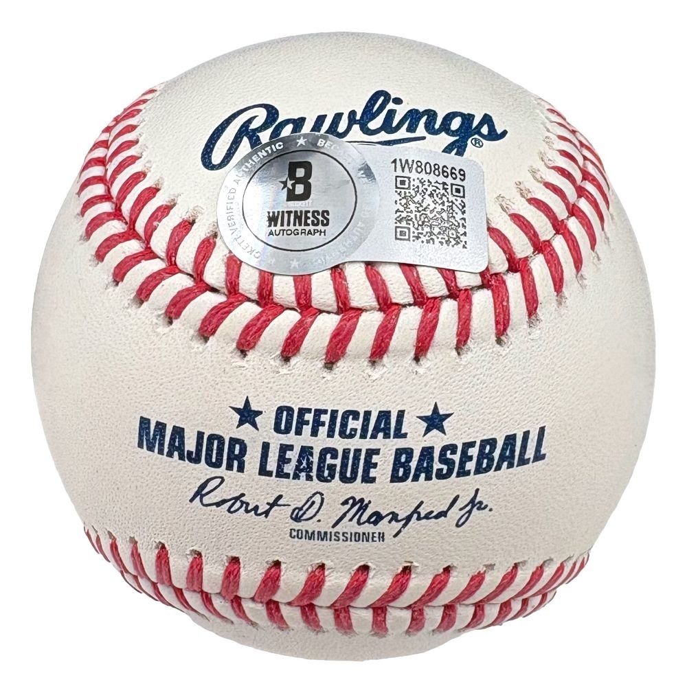 Mason Miller Oakland Athletics Signed Official MLB Baseball The Reaper BAS