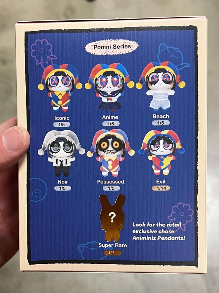 Amazing Digital Circus Pomni Classic Animiniz Pendantz Blind Box Figure Rare