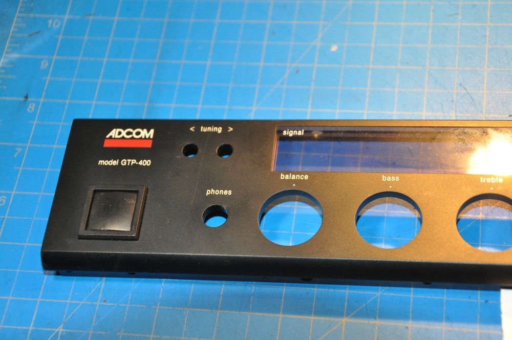 ADCOM GTP-400 Pre-Amplifier Replacement Parts Front Face Panel Plate