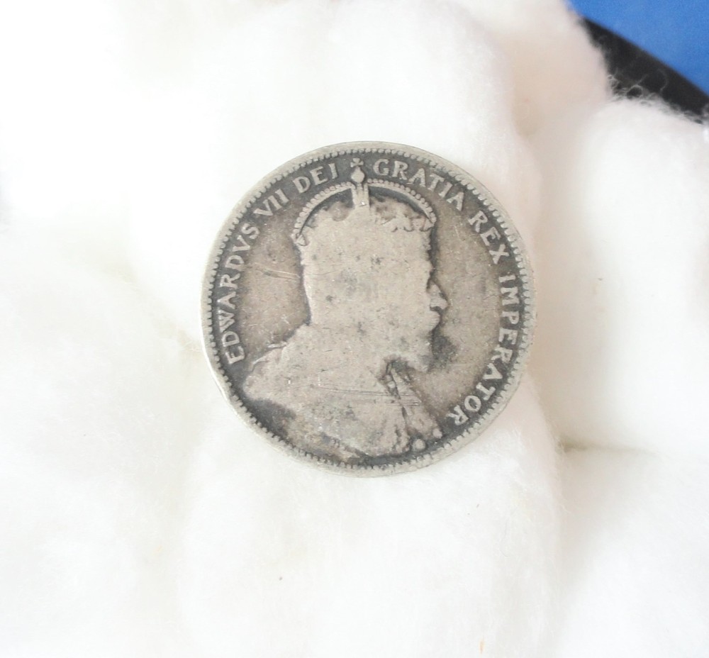 1903 Canada 25 cent coin - Good Condition