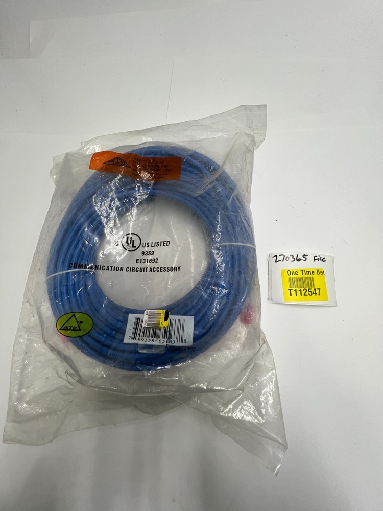 ATP E131692 93S9 Communication Circuit Accessory 6 Patch, Blue Cable 5ft