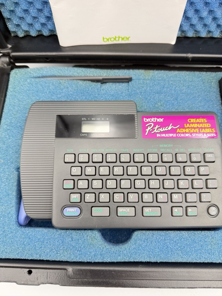 Brother P-Touch PT-15 Portable Electronic Labeling Maker Plus Extra Labels