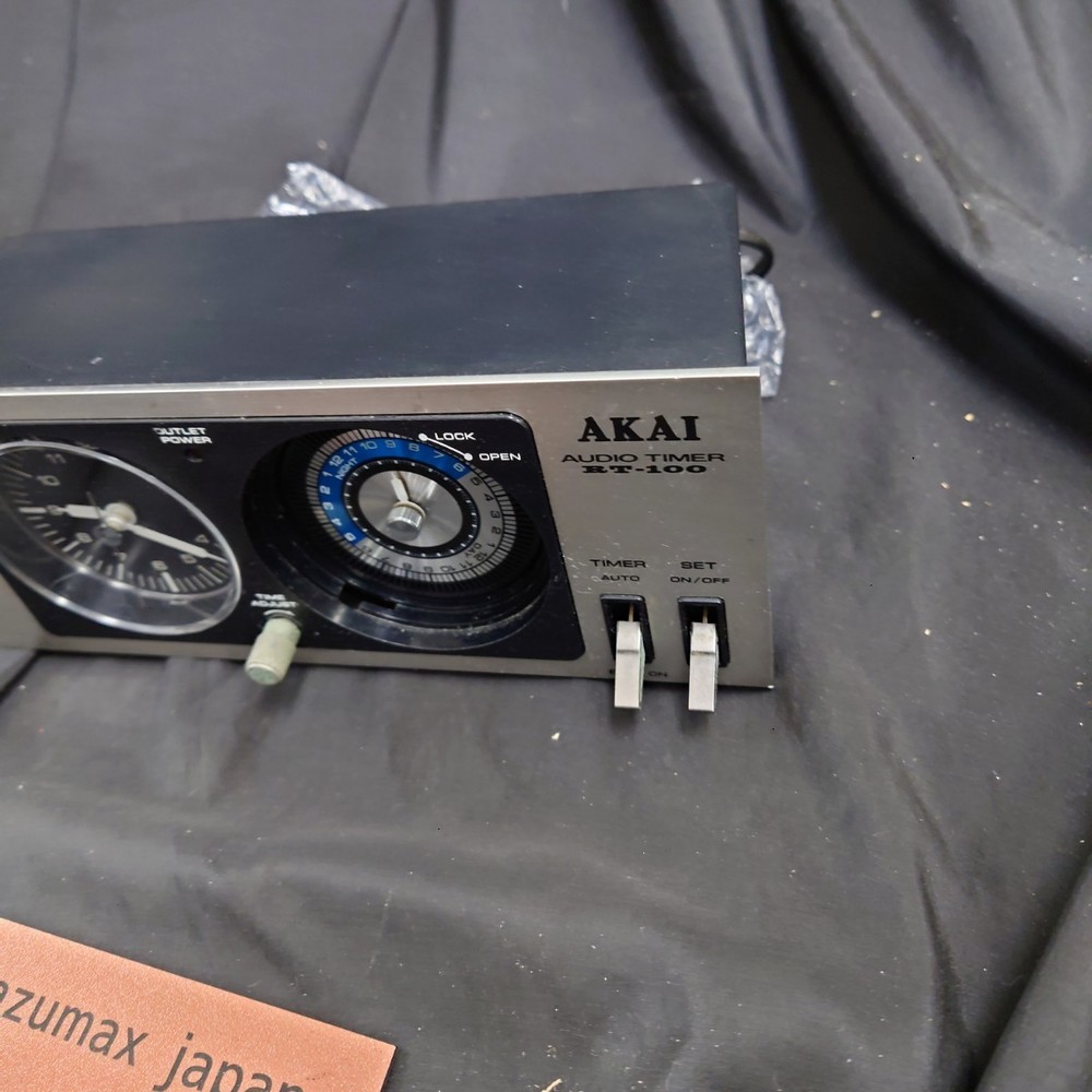 Akai RT-100 Studio Clock Broadcast Timer Analog Audio Unit Tested Working