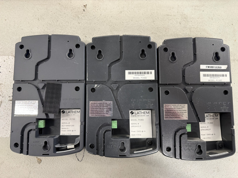 3X Lathem PC600 and PC700 Time Clock Slightly Used Condition