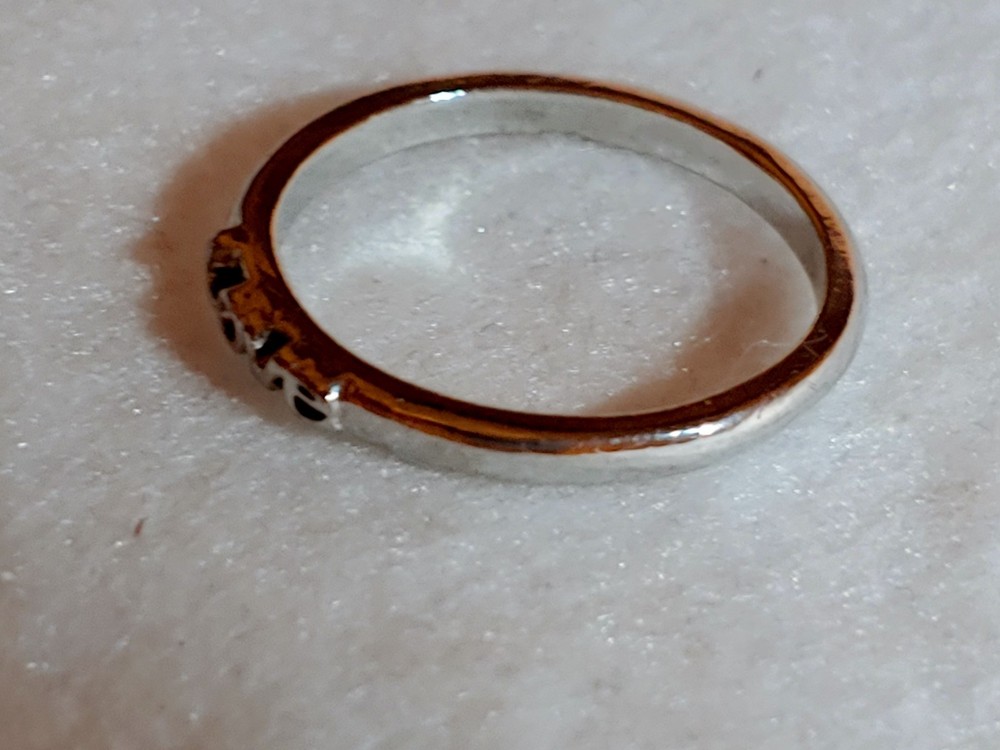 LOVE - Ring - Silvertone - Thin~ Size 6.25