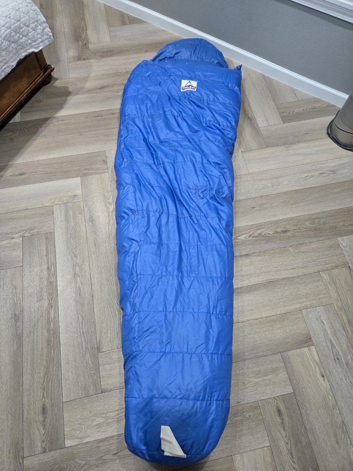 vintage Holubar Mountaineering goose down sleeping bag Mummy Bag Blue 0°