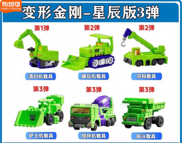 Blokees Transformers Defender Combination Devastator 6 Vehicles No Combiner Kit
