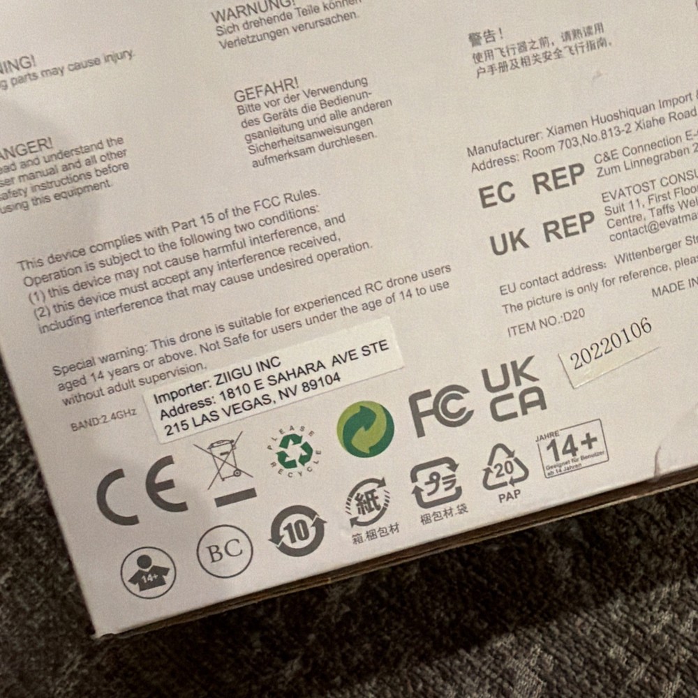 DEERC D20 HD Camera Drone Silver 360 Flip 3 Speed Foldable gesture control new