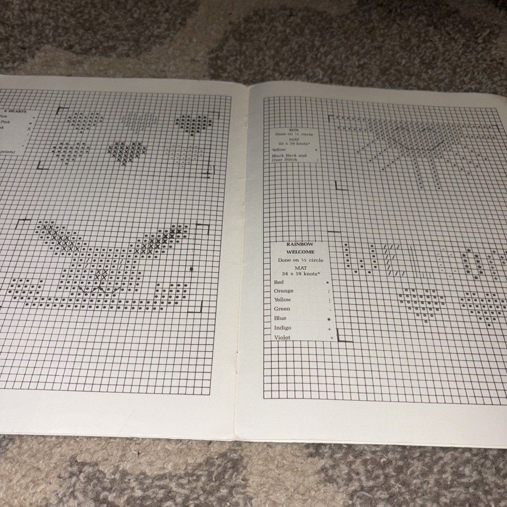 Vintage 1992 Simplicity Decorative Doormats Pattern Book