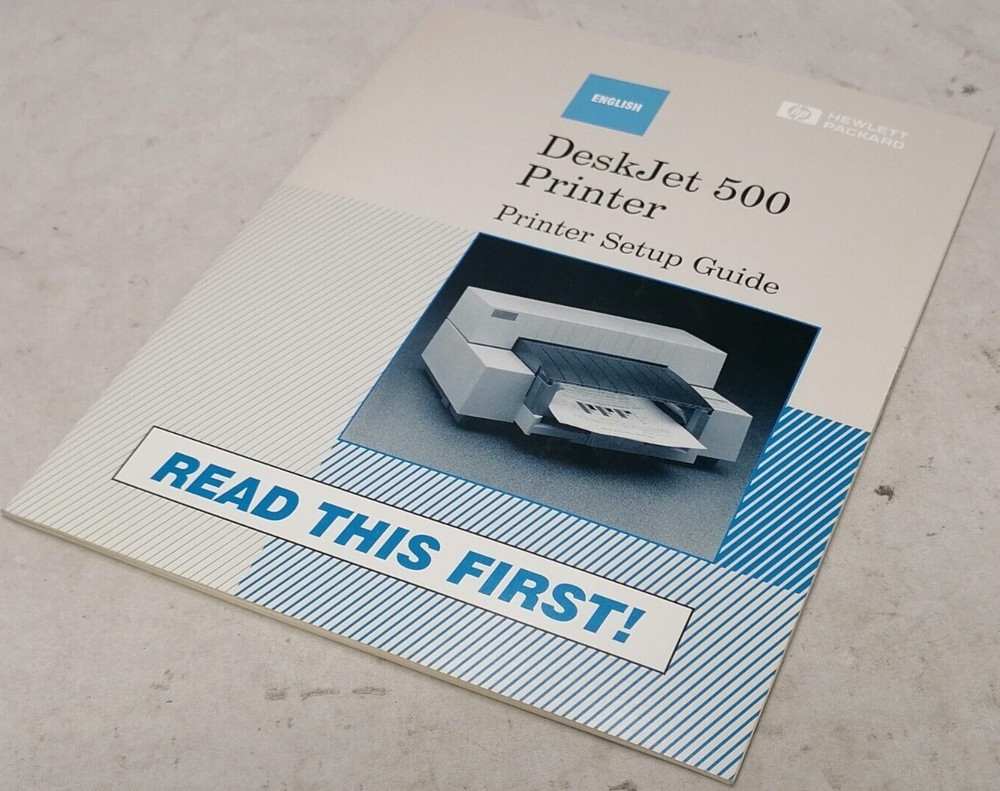 HP DeskJet 500 Printer Owners Manual/Setup Guide/Software Information