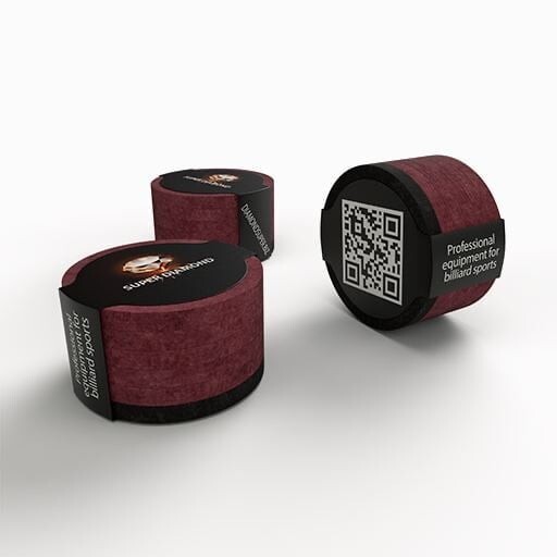 Tip for billiards with fiber SUPER DIAMOND red 1pc