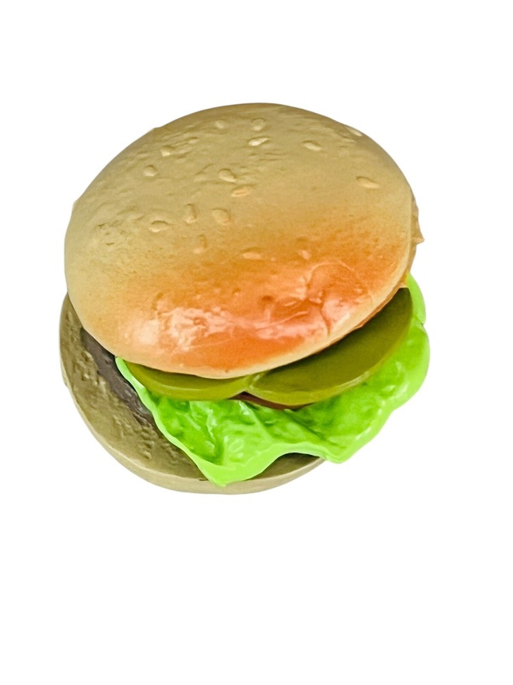 Our generation 18” doll replacement hamburger with bun, meat & fixin’s