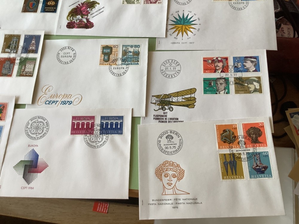 Switzerland postal covers 16 items Ref A2184