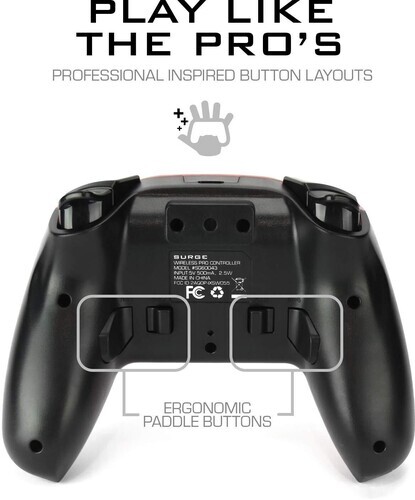 Surge SwitchPad Pro Wireless Controller: Red for Nintendo Switch [New ]