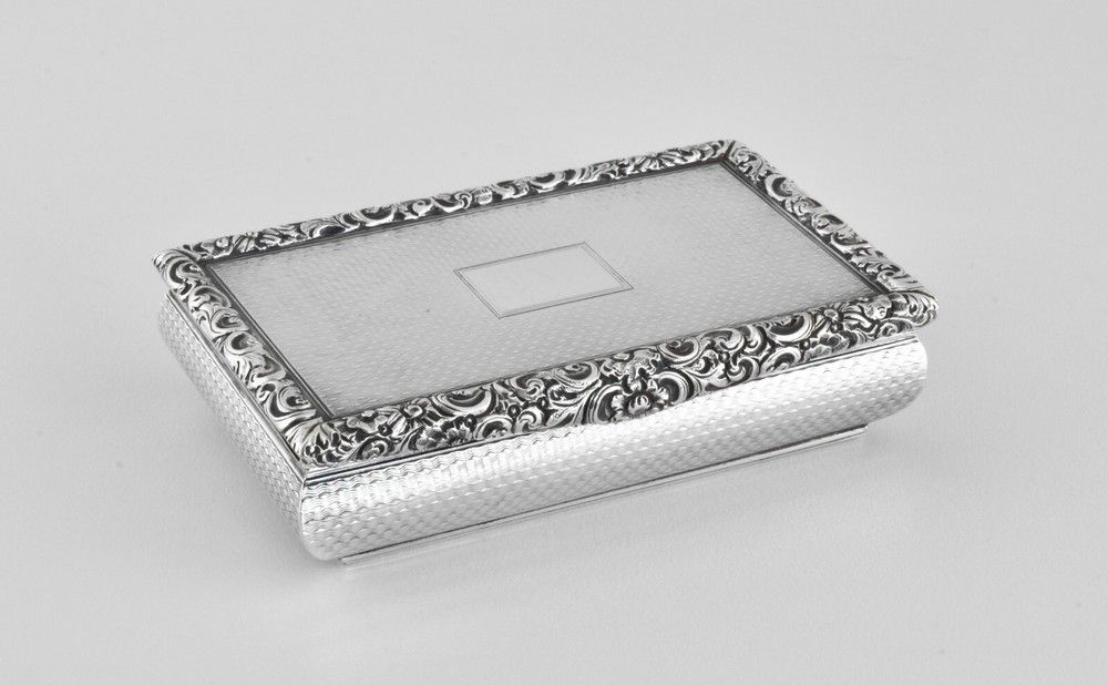 Antique William IV Scottish Solid Silver Large Snuff Box, (James Nasmyth, 1832)
