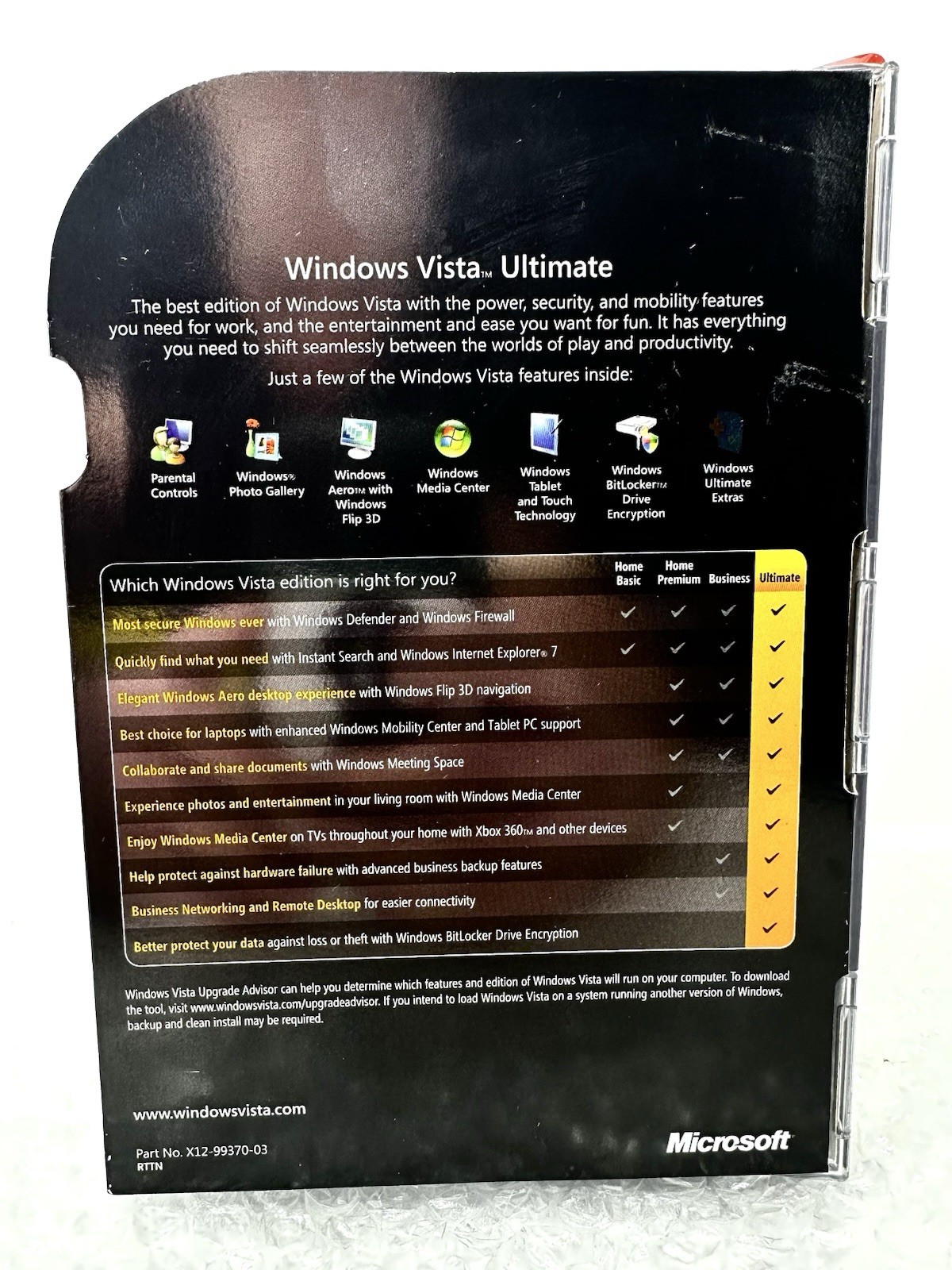 *NEW* MICROSOFT WINDOWS VISTA ULTIMATE (Full 32 Bit & 64 Bit Version) OS SEALED