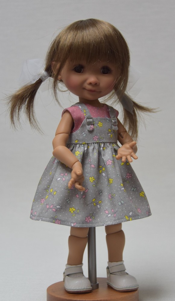 PDF Pattern&Tutorial - Top & Pinafore For Meadow Dumpling & Effner L'il Dreamer