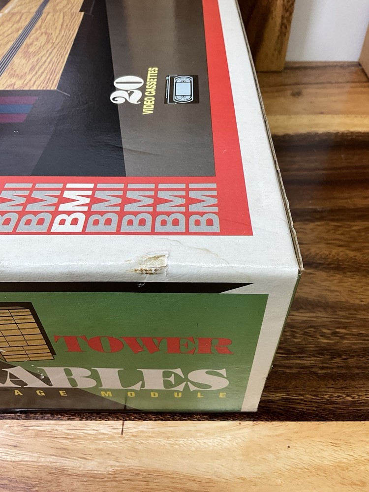 BMI Modular Tower 2000 VHS Storage Module Holds 20 Cassettes