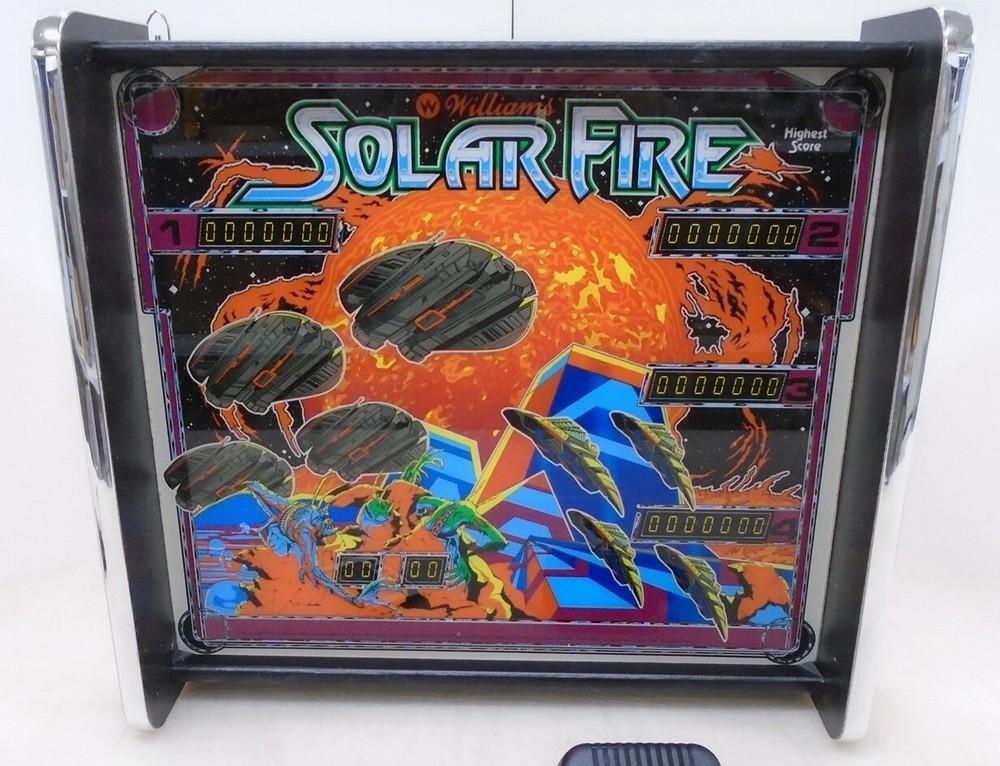 Williams Solar Fire Pinball Head LED Display light box