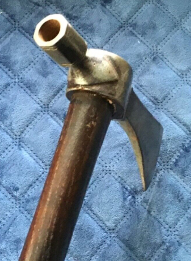 Old NATIVE AMERICAN AUTHENTIC Early ANTIQUE TOMAHAWK Pipe Head Un-Drilled Handle