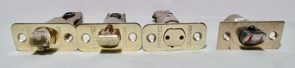 Yale / Prospec Door Knobs, Locks, Striker Plates For Parts (18 Pieces)