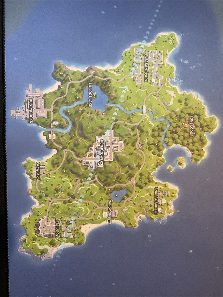 Size L Mouse Pad Fortnite Reload Map