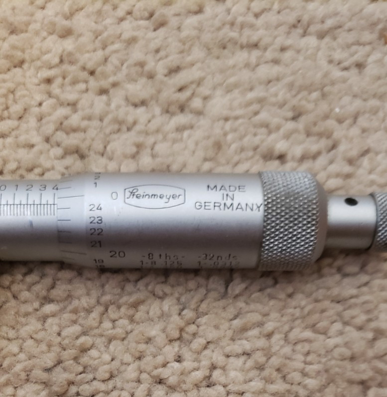 STEINMEYER MICROMETER 0 - 1" GERMANY NICE CONDITION DIN863/1