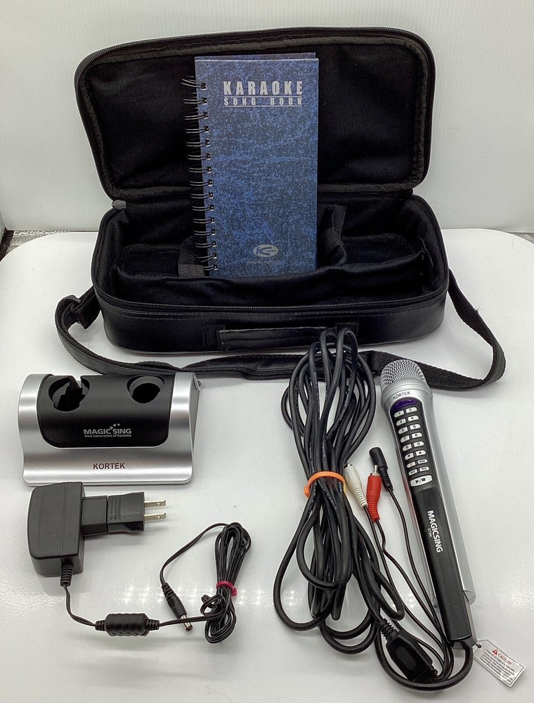 Magic Sing ET9K Microphone With Adapter With Bag And Booklet.