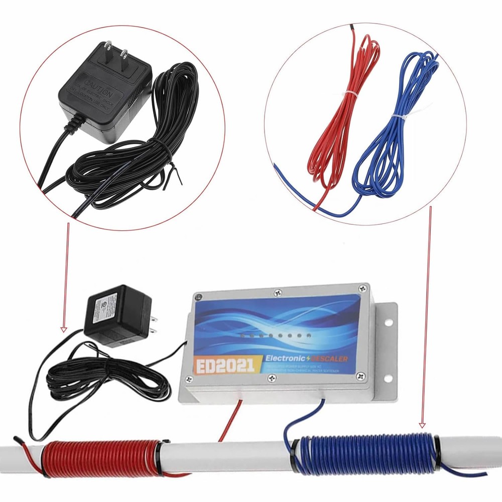 Electronic Water Descaler System Reduces Limescale, Rust, and Minerals