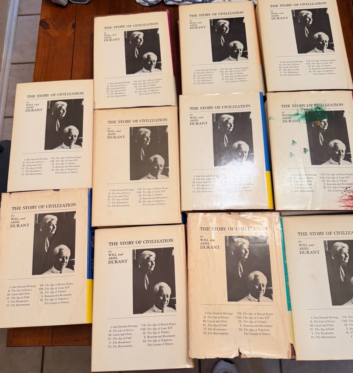 The Story of Civilization - 11 Volumes Complete Set HC/DJ Will & Ariel Durant