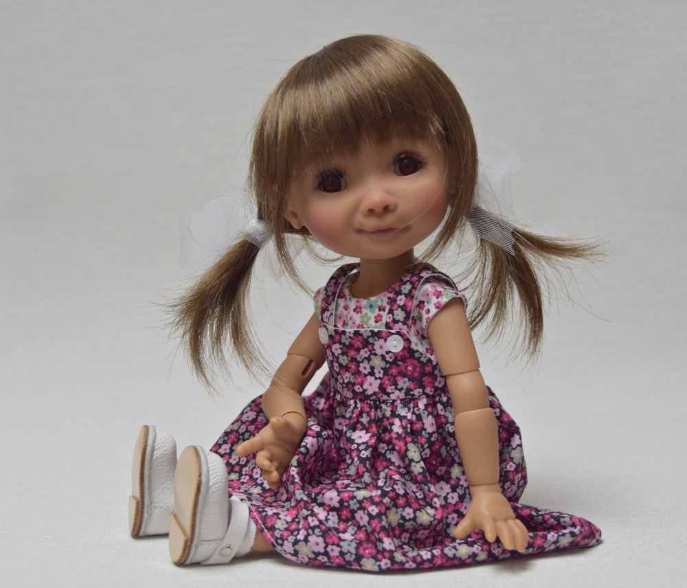 PDF Pattern&Tutorial - Top & Pinafore For Meadow Dumpling & Effner L'il Dreamer